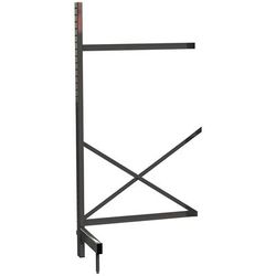 Metro SM762454-ADD SmartLever Cantilevered Shelving Add On Unit - 56 1/5"L x 28 1/2"W x 76 3/8"H, Steel, Gray