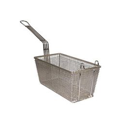 Prince Castle 678 Fryer Basket w/ Uncoated Handle & Front Hook, 13 1/4" x 6 1/2" x 5 4/5"