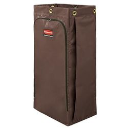 Rubbermaid 1966885 34 gal Replacement Bag for Janitorial Carts, Brown