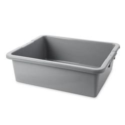 Rubbermaid FG335100GRAY Bus Box - 21 1/2" x 17" x 7", Gray