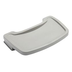 Rubbermaid FG781588PLAT Tray for Sturdy Chair Youth Seat, Platinum, Gray