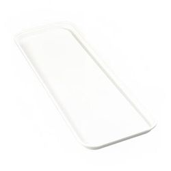 Carlisle 269FMT301 Rectangular Market Tray - 25 1/2" x 8 3/4", Pearl White