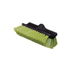 Carlisle 36129775 10" Flo-Thru Vehicle Wash Brush - Nylex/Plastic, Green