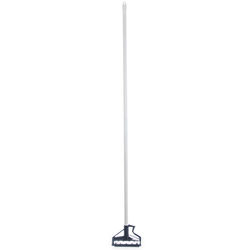 Carlisle 4166402 60" Quik-Release Mop Handle w/ Plastic Head, Fiberglass, White