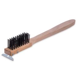 Carlisle 4557100 20"L Scratch Brush w/ Carbon Steel Bristles, Standard