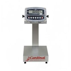 Detecto EB-150-190 Digital Bench Scale, 1" LCD Display, lb/kg/g/oz, 150 x 1/20 lb, 14 x 16", 110v, Stainless Steel