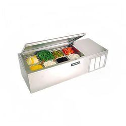 Delfield CTP8146-NBP 46" Countertop Sandwich/Salad Prep Table, 115v, (4) 1/3 Size Pan Capacity, Stainless Steel