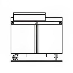 Delfield ST4448NP-12M 48" Mega Top Sandwich/Salad Prep Table w/ Refrigerated Base, 115v, Stainless Steel