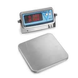 Edlund BBPZ-20 20 lb Wireless Digital Pizza Scale w/ Removable Platform - 10" x 10", Stainless Steel