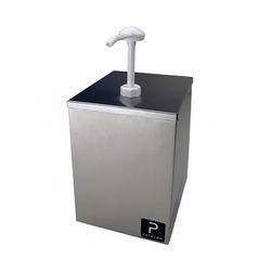 Paragon 5010222 Pro-Series Pump Style Condiment Dispenser w/ 1 oz Stroke, Stainless, Silver