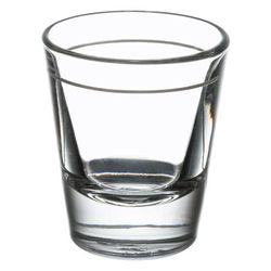 Libbey 5120/A0007 1 1/2 oz Whiskey Shot Glass with 1 oz Cap Line, Clear