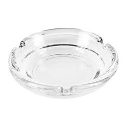 Libbey 5156 4 1/4" Round Clear Glass Ashtray