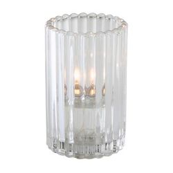 Sterno 80214 Paragon Candle Lamp - 3 1/8"D x 5"H, Glass, Clear, Case of 6
