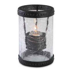 Sterno 80300 Vogue Candle Lamp - 3 1/8"D x 5"H, Glass, Clear/Bronze