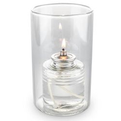 Sterno 80572 Classic Glamour Candle Lamp - 5"H, Glass, Clear