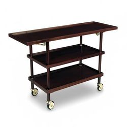Forbes Industries 5524 Room Service Cart w/ 3 Shelves & 3 Drop Leaves - 35"L x 17"W x 31 1/2"H, Wood