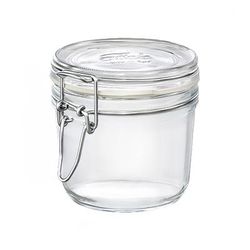 Steelite 4949Q468 14 oz Fido Jar w/ Hinge Lid - Glass, Clear, 1 Dozen