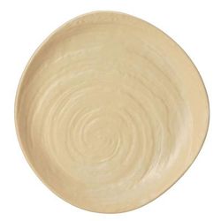 Steelite 68A452EL706 9" Round Melamine Plate, Scape Papyrus, Beige