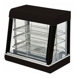 eQuipped HDC-26 26" Self Service Countertop Heated Display Case - 3 Shelves, 120v, Black