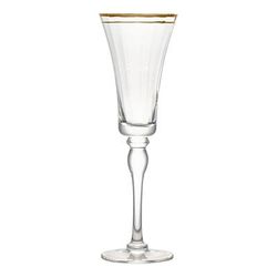 10 Strawberry Street KATEG-FLUTE 8 oz Kate Champagne Flute Glass, 8 Ounce, Clear