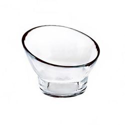Front of the House DBO060CLG23 5 oz Round Kaleidoscope Sauce Dish - Glass, Clear, 1 Dozen