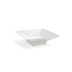 Front of the House DSD032WHP22 4 oz Square Kyoto Dish - Porcelain, White