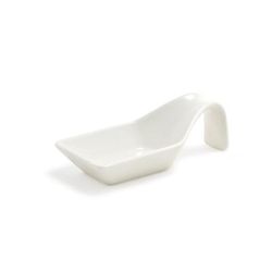 Front of the House FSP007BEP23 4" Kyoto Spoon - Porcelain, White
