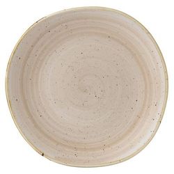 Churchill SNMSOG101 10 3/8" Round Stonecast Plate - Ceramic, Nutmeg Cream, Beige