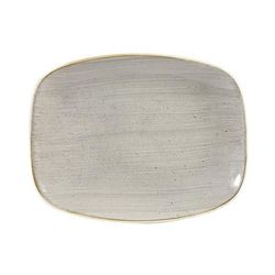 Churchill SPGSOBL31 10 1/4" x 8" Oblong Stonecast Chef's Plate - Ceramic Gray