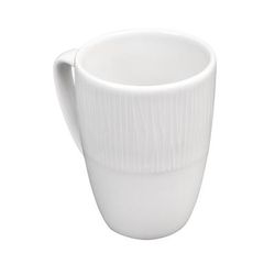 Churchill WHBALM121 12 oz Bamboo Mug - Ceramic, White