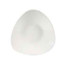 Churchill WHTB271 10 3/4" Triangular Lotus Bowl - Ceramic, White