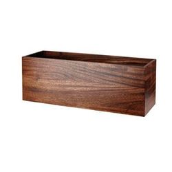 Churchill ZCAWRRS 1 Rectangular Alchemy Buffet Cube Riser - 15"L x 4 3/4"W x 4"H, Igneous Wood, Brown