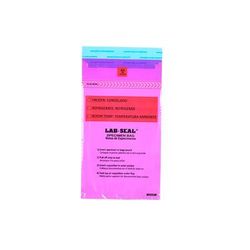 LK Packaging LABA610PU Lab Seal Specimen Bags w/ Removable Biohazard Symbol - 10" x 6", Polyethylene, Purple Tint