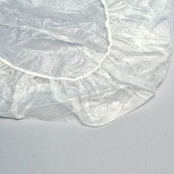 LK Packaging SCNOWOV Non-Woven Hair Cap w/ Elastic Band - Poly, Clear, Case of 100