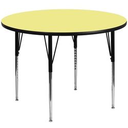 Flash Furniture XU-A48-RND-YEL-T-A-GG 48" Round Activity Table - Laminate Top, Yellow
