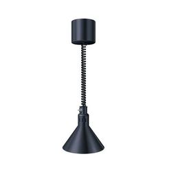 Hatco DL-760-RL 69 1/2" Ceiling Mount Heat Lamp w/ Retractable Cord - Lower Switch, Bold Black, 120v, Standard, Holds (1) 250 Watt Bulb