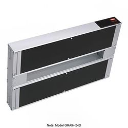 Hatco GRAIH-36D3 120 36" High Watts Infrablack Strip Warmer - Double Rod, Remote Control Required, 120v, Silver (Cord & Plug Not Included)