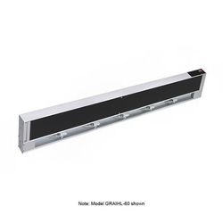 Hatco GRAIHL-24 208 24" High Watts Infrablack Strip Warmer - Single Rod, Remote Control Required, 120/208v/1ph, Silver