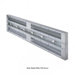 Hatco GRAL-18D3 208 18" Standard Watts Infrared Strip Warmer - Double Rod, 1 Built In Toggle Control, 120/208v/1ph, Silver