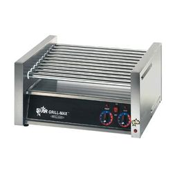 Star 45C 45 Grill-Max Hot Dog Roller Grill w/ Manual Controls - Slanted Top, 120v, Stainless Steel