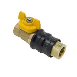T&S AG-9E Combination Gas Valve w/ Quick Disconnect, 1" Female Connections