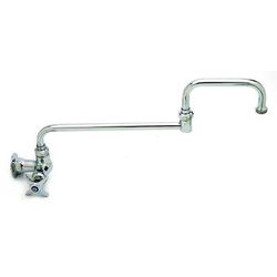 T&S B-0261 Splash Mount Faucet w/ 15" Double Jointed Swing Nozzle