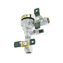 T&S B-0963 Vacuum Breaker, 1/2" NPT Inlet & Outlet, Continuous Pressure, Chrome