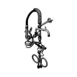 T&S MPZ2DWV08 23 13/16"H Deck Mount Pre Rinse Faucet - 1.15 GPM, Base with Nozzle, Chrome