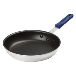 Winco AFP-10XC-H 10" Aluminum Frying Pan w/ Solid Silicone Handle, Blue