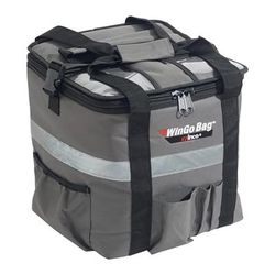 Winco BGCB-1212 WinGo Bag Insulated Food Delivery Bag - 12"W x 12"D x 12"H, Polyester, Gray