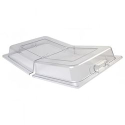 Winco C-DPFH Full Size Dome Hinged Cover, Polycarbonate, Clear Polycarbonate, Fits Full-sized Pans