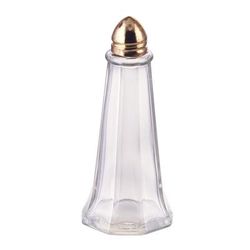 Winco G-111 1 oz Salt/Pepper Shaker - Glass, 4 1/2"H, Clear