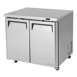 Turbo Air MUR-36L-N6 36 1/4" W Undercounter Refrigerator w/ 2 Section & 2 Door, 115v, Silver