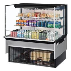 Turbo Air TOM-48L-UF-B-3SI-N 47 7/8" Drop In Open Air Cooler w/ 3 Levels, 115v, 115 V, Black